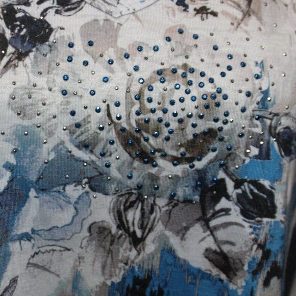 Catherines Floral Tunic Style Womens Top - Picture 8 of 11